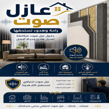 عازل صوت - عزل صوت - أبوعبدالرحمن📞90933709 - عوازل صوت - عازل الصوت - عزل الصوت - تركيب عازل صوت - عازل صوت الكويت - تركيب عوازل صوت - عوازل الصوت
