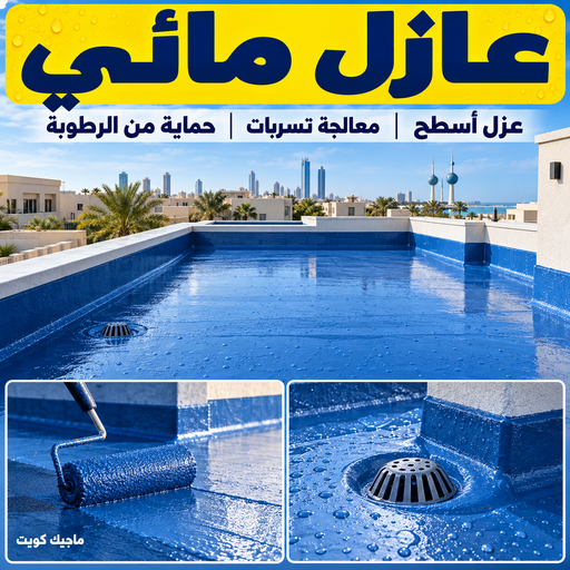 عازل مائي - عازل اسطح مائي - ابوايه📞90941190 - عازل جيتاروف - عازل اسطح جيتاروف - عزل اسطح - مقاول عازل - شركة عازل - عازل حراري - عازل فوم - عازل امريكي